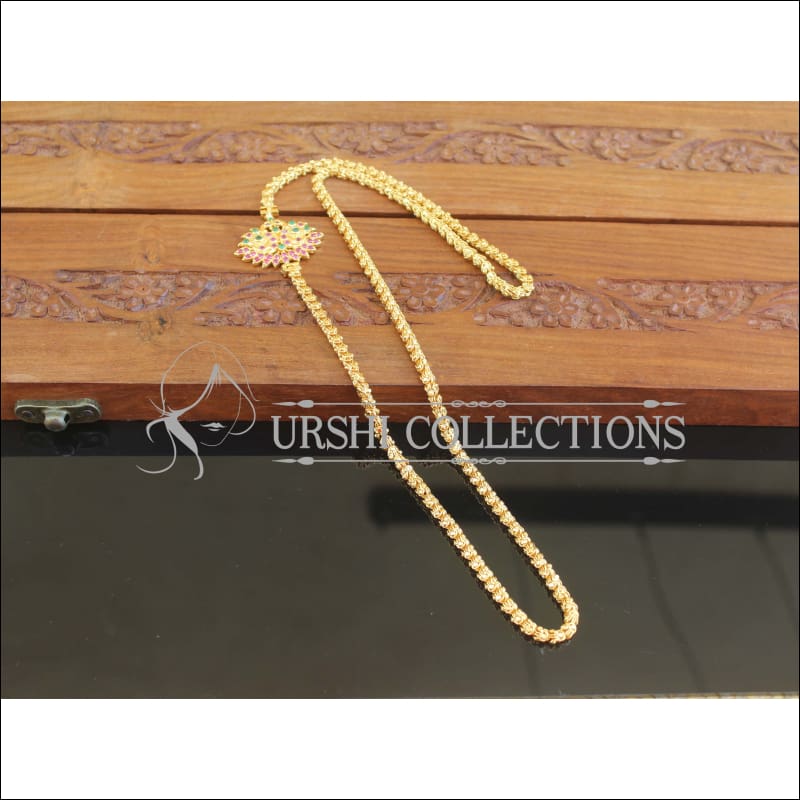 Designer Gold Plated CZ Moppu Chain M2734 - Moppu chain