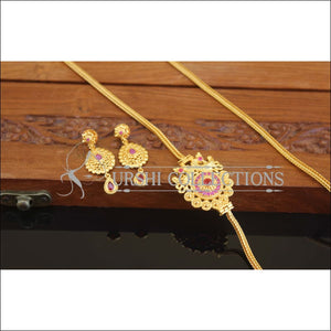 Designer Gold Plated CZ Moppu Chain M2739 - Moppu chain