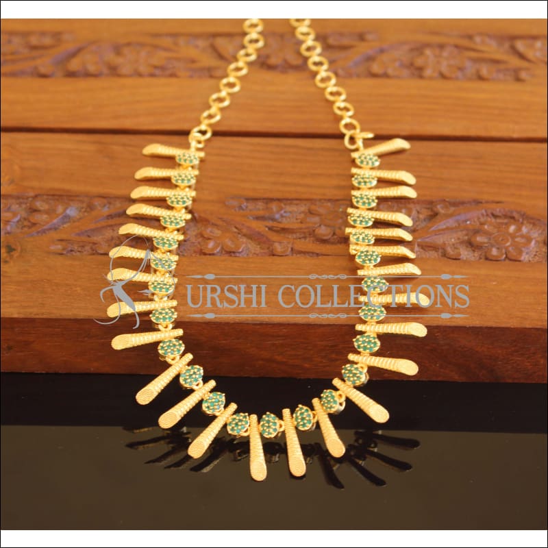 Designer Gold Plated CZ Necklace M2096 - Set