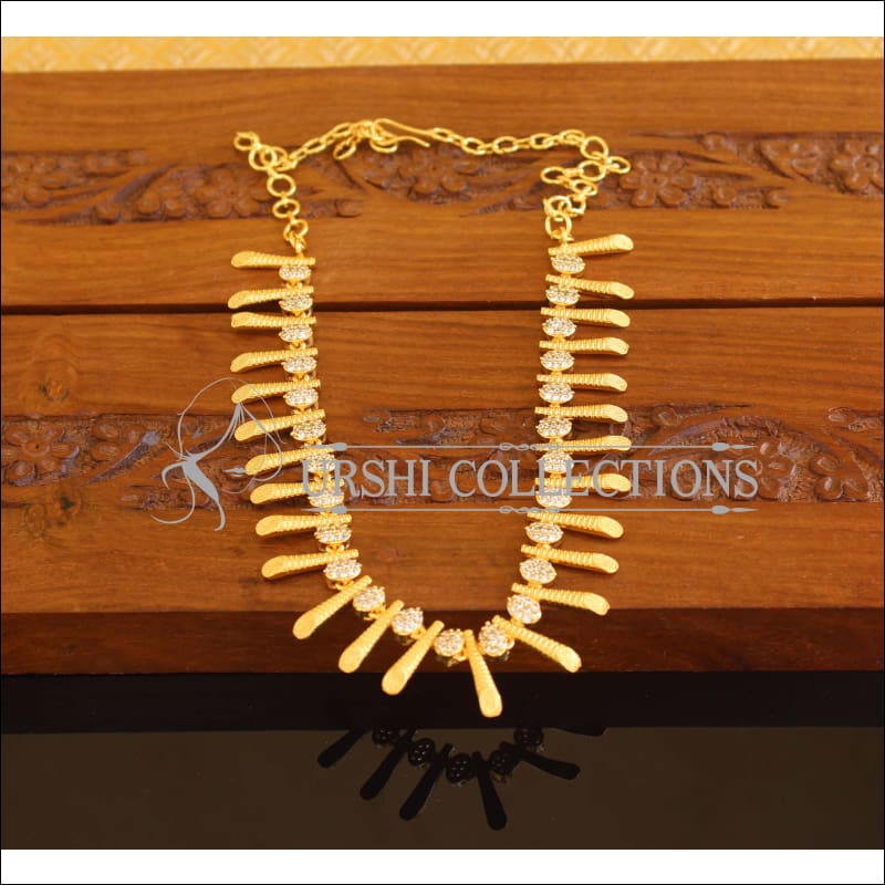 Designer Gold Plated CZ Necklace M2099 - Set