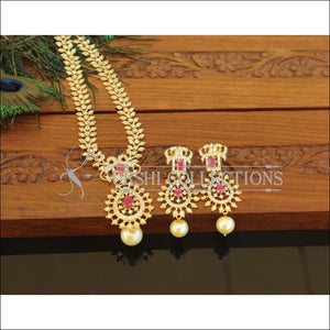 Designer Gold Plated CZ Necklace Set M2552 - Necklace Set