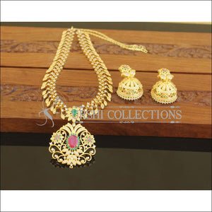 Designer Gold Plated CZ Necklace Set M2665 - Necklace Set