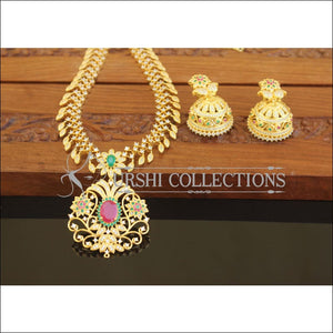 Designer Gold Plated CZ Necklace Set M2665 - Necklace Set