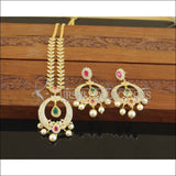 Designer Gold Plated CZ Necklace Set M2674 - Necklace Set