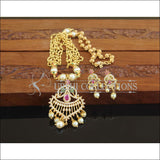 Designer Gold Plated CZ Necklace Set M2725 - Necklace Set