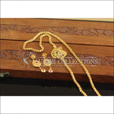 Designer Gold Plated CZ Peacock Moppu Chain M2752 - Moppu chain