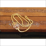 Designer Gold Plated CZ Peacock Moppu Chain M2768 - Moppu chain