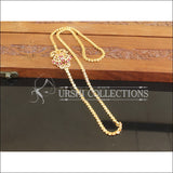 Designer Gold Plated CZ Peacock Moppu Chain M2768 - Moppu chain