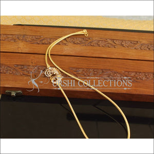 Designer Gold Plated CZ Peacock Moppu Chain M2769 - Moppu chain