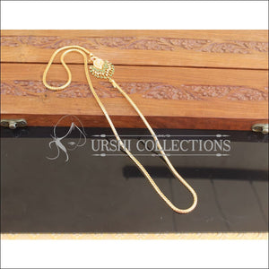 Designer Gold Plated CZ Peacock Moppu Chain M2770 - Moppu chain