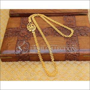 DESIGNER GOLD PLATED CZ PEACOCK MOPPU CHAIN UTV830 - Moppu chain