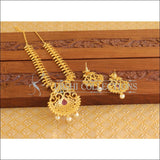 Designer Gold Plated CZ Peacock Necklace Set M1966 - Necklace Set