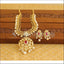 Designer Gold Plated CZ Pearl Necklace Set M1967