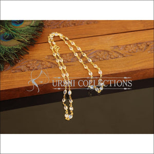 Designer Gold Plated CZ Stone Chain M2403 - Necklace Set