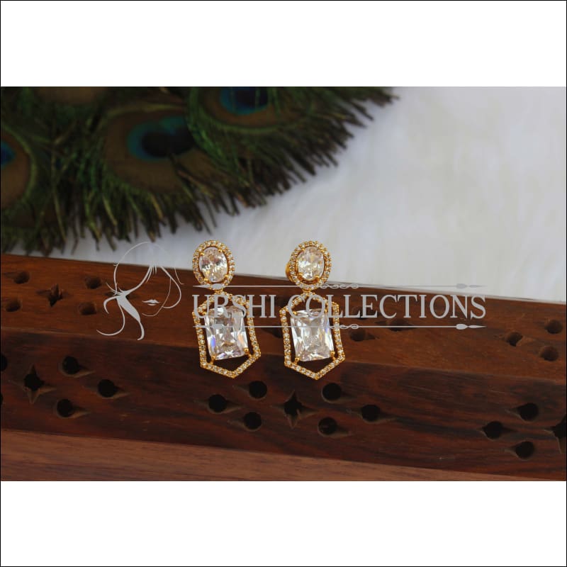 Designer Gold Plated CZ Stone Earrings M2975 - EARRINGS