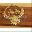 Designer Gold Plated CZ Temple Mango Necklace Set M1978