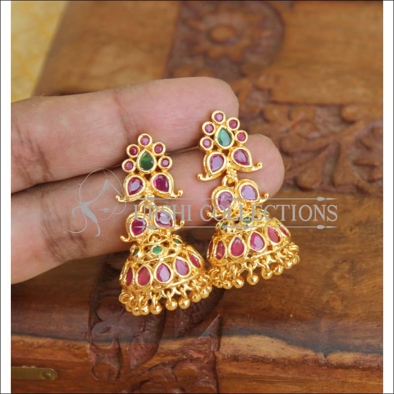 Designer Gold plated earrings M267 - Earrings
