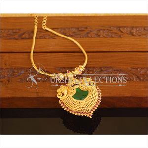 Designer Gold Plated Elephant Palakka Necklace M2105 - Set