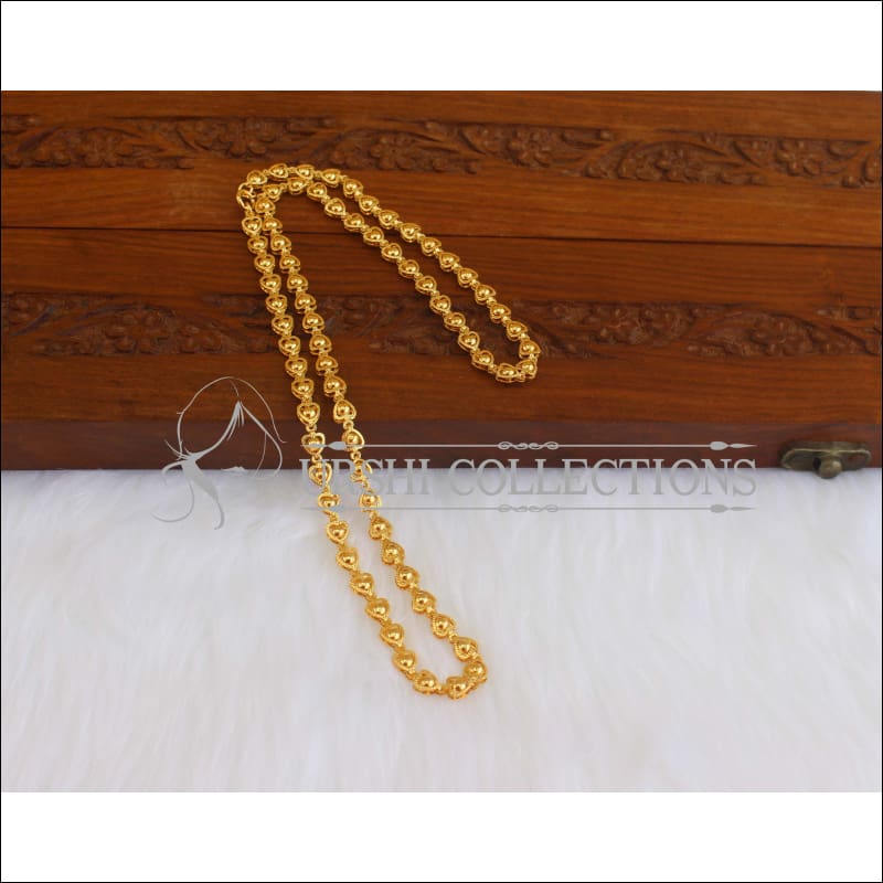 Designer Gold Plated Heart Shaped Chain M2962 - Necklace Set