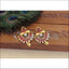 Designer Gold Plated Kempu Earrings M2919