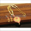 Designer Gold plated Kempu handmade necklace set M1186