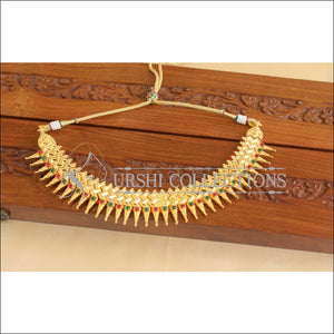 Designer Gold Plated Kempu Necklace M1900 - Necklace Set