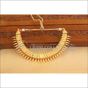 Designer Gold Plated Kempu Necklace M1901 - Necklace Set