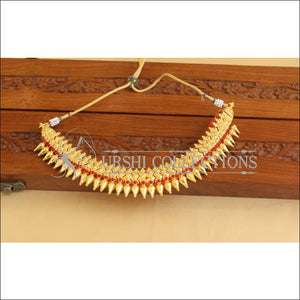 Designer Gold Plated Kempu Necklace M1903 - Necklace Set