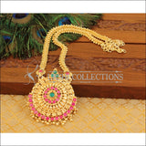 Designer Gold Plated Kempu Necklace M854 - Necklace Set