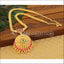 Designer Gold Plated Kempu Necklace M857