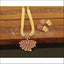 Designer Gold Plated Kempu Necklace Set M1170