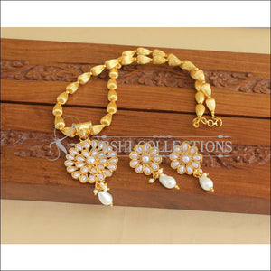 Designer Gold Plated Kempu Necklace Set M1906 - Necklace Set