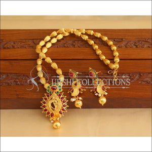 Designer Gold Plated Kempu Necklace Set M1909 - Necklace Set