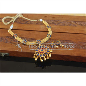 Designer Gold Plated Kempu Necklace Set M2505 - Necklace Set