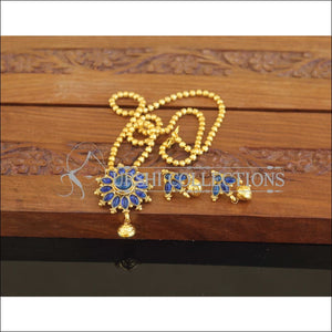 Designer Gold Plated Kempu Necklace Set M2514 - Necklace Set