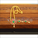 Designer Gold Plated Kempu Necklace Set M2515 - Necklace Set