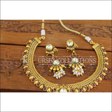 Designer Gold Plated Kempu Necklace Set M2640 - Necklace Set