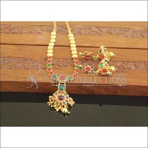 Designer Gold Plated Kempu Necklace Set M2642 - Necklace Set