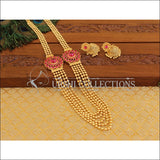 Designer Gold Plated Kempu Necklace Set M849 - Necklace Set