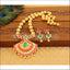 Designer Gold Plated Kempu Necklace Set M851