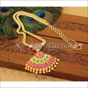 Designer Gold Plated Kempu Necklace Set M856 - Necklace Set
