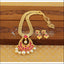 Designer Gold Plated Kempu Necklace Set M858
