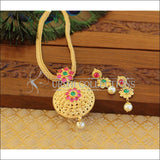 Designer Gold Plated Kempu Necklace Set M860 - Necklace Set