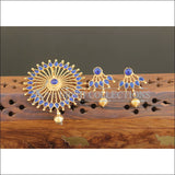 Designer Gold Plated Kempu Pendant Set M2510 - Pendant Set