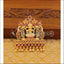 Designer gold plated Kempu Temple pendant M1142