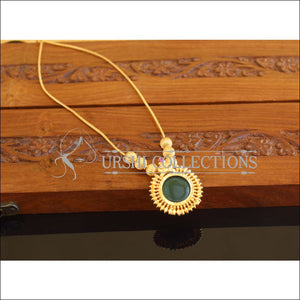 Designer Gold Plated Kerala Style Palakka Necklace M2116 - Set