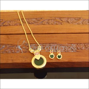Designer Gold Plated Kerala Style Palakka Necklace Set M2119
