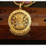Designer Gold plated kerala style pendant with chain M214 - Pendant Set