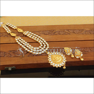 Designer Gold Plated Layer Temple Necklace Set M2497 - Necklace Set