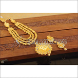 Designer Gold Plated Layer Temple Necklace Set M2497 - Necklace Set